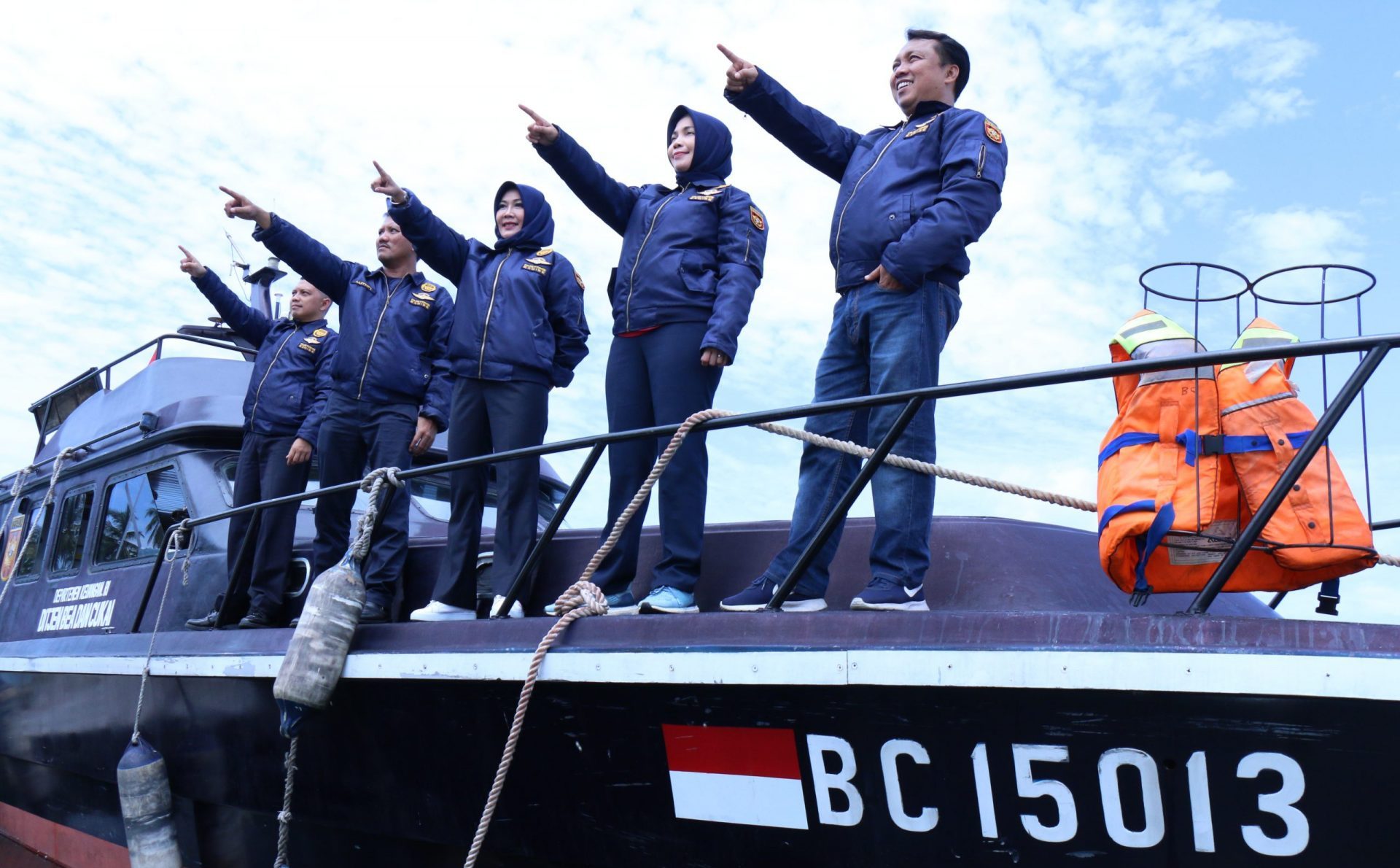 Penyisiran Wilayah Perairan Lampung Bersama Kepala Kantor